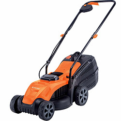 Yard Force Tondeuse à gazon LM C32A (avec batterie 4,0 Ah, largeur de coupe env. 32 cm, hauteur de coupe réglable 20-60 mm, avec sac collecteur d'herbe de 30 litres, moteur sans balais)