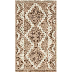 Avis NAZAR Tapis intérieur extérieur aspect jute marron Tulum 9054 180 x 67 cm.