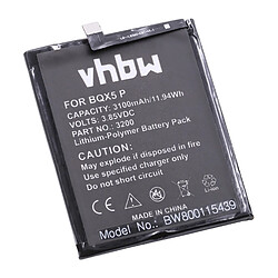 vhbw Li-Polymère batterie 3100mAh (3.85V) pour téléphone portable mobil smartphone comme BQ 3200 