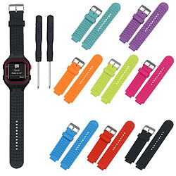 Avis Wewoo Bracelet pour montre connectée Dragonne ajustable Garmin Forerunner 25 Rose Red