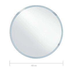 vidaXL Miroir à LED pour salle de bain 60 cm pas cher