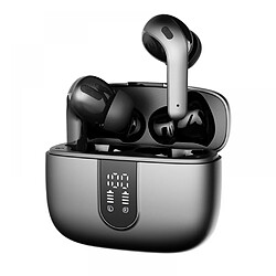 General Écouteurs sans fil Bluetooth Mini écouteurs sans fil avec micro, casque étanche Ipx, écouteurs sans fil à suppression de bruit avec étui de charge(Gris X08) 