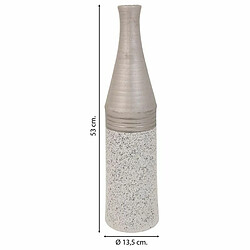 Vase Alexandra House Living Argent Céramique 13 x 53 x 13 cm