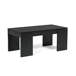 Avis Weber Industries Table basse relevable bois noir NEWTON