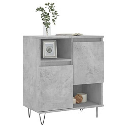 Avis Maison Chic Buffet,Meuble de Rangement,commode pour salon,Cuisine Gris béton 60x35x70 cm Bois d'ingénierie -MN11256