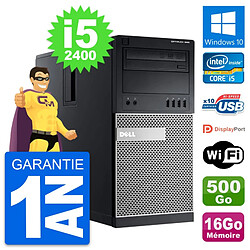 PC Tour Dell OptiPlex 990 Intel i5-2400 RAM 16Go Disque 500Go Windows 10 Wifi · Occasion 