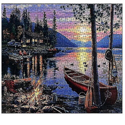 Universal Copoz 1000 pièces Darrell Bush Lake Puzzle DIY Puzzle Jouets Assemblage Images Décoration.