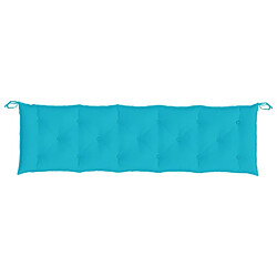 Acheter Maison Chic Coussin Confort | pouf | Coussin de banc de jardin turquoise 180x50x7 cm tissu oxford -GKD50196