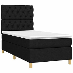 Avis Sommier à lattes,Cadre à lattes de lit et matelas et LED pour Adulte Noir 80x200cm Tissu -MN69584