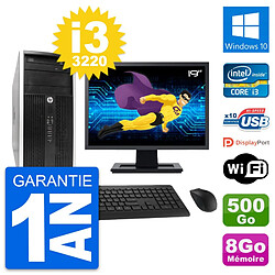 PC Tour HP Pro 6300 CMT Ecran 19" i3-3220 RAM 8Go Disque 500Go Windows 10 Wifi · Occasion 