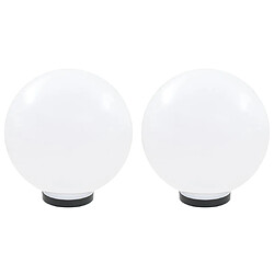 vidaXL Lampe à LED sous forme de boule 2 pcs Sphérique 30 cm PMMA