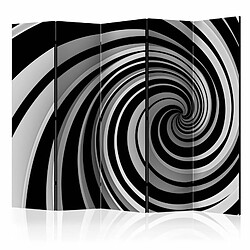 Paris Prix Paravent 5 Volets Black & White Swirl 172x225cm