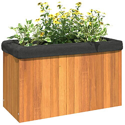 Acheter Maison Chic Jardinière,Bac à fleurs - pot de fleur 59x27,5x35 cm bois massif d'acacia -GKD66850