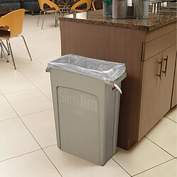 Rubbermaid Poubelle Slim Jim 60 L Gris 