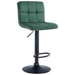 Non Tabouret de bar Peru velours noir