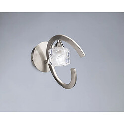 Luminaire Center Applique murale Ice 1 Ampoule G9 ECO, nickel satiné