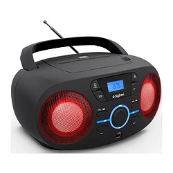 BIGBEN CD61NUSB LECTEUR CD/USB/RADIO portable avec effets lumineux - Noir pas cher