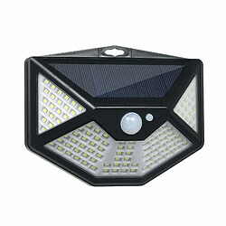 Justgreenbox Applique murale à énergie solaire Capteur de mouvement et d'éclairage PIR Lampe d'inondation à 3 modes 112LED - T6112211962948