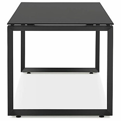 Avis Paris Prix Bureau Design en Verre Abigano 160cm Noir