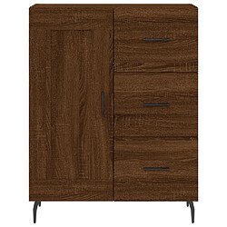 Acheter vidaXL Buffet chêne marron 69,5x34x90 cm bois d'ingénierie