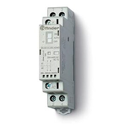 contacteur modulaire - 24v ac/dc - 2 no - 25a + led - finder 223200244340