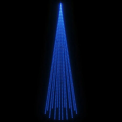 Avis vidaXL Sapin de Noël sur mât de drapeau 1134 LED Bleues 800 cm