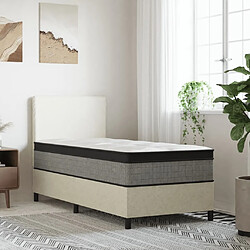 vidaXL Matelas à ressorts ensachés moyen plus 90x190 cm