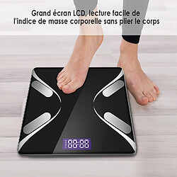 Acheter KotiCidsin Pèse Personne Impédancemètre, Balance Connecté, avec 13 Données Corporelles (BMI/BFR/Muscle/Eau/Graisse Corporelle/Masse osseuse/BMR etc) Balance Impedancemetre Noir