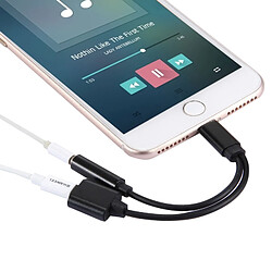 Acheter Wewoo Adaptateur Câble chargeur 10cm Lightning 8 broches femelle et audio vers mâle Lightning 8 broches pour iPhone 7 7 Plus, 6s 6 Plus, 6 6 Plus, prise en charge iOS 10.3.1 (Noir)