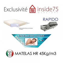 Inside 75 Canapé convertible express ECLIPSE matelas 18cm tweed taupe pas cher