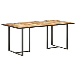 vidaXL Table de salle à manger 180 cm Bois de manguier brut