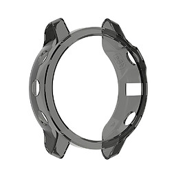 Wewoo Boîtier de montre Pour Garmin Fenix 6S / 6S Etui de protection en TPU avec moitié de Smart Watch noir transparent