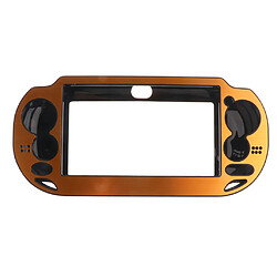 boîtier en plastique plaqué aluminium brossé protège-peau pour ps vita gold