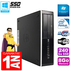 PC HP Compaq Pro 6300 SFF G630 RAM 8Go Disque 240Go SSD Graveur DVD Wifi W7 · Occasion 