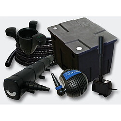 Helloshop26 Kit de filtration de bassin 12000l UVC 72 Watts Pompe Skimmer Fontaine 4216494 