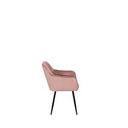 Avis Vivaldi Chaise VIKI Rose Velours