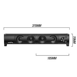 Audiocore 3Wx2 computer soundbar, LED, USB 5v, line-in, AC955 pas cher