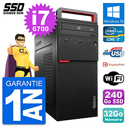 PC Tour Lenovo ThinkCentre M700 Intel i7-6700 RAM 32Go SSD 240Go Windows 10 Wifi - Occasion