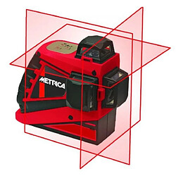 Metrica - Niveau laser rouge 3D Haute Puissance portée 20 m - JUNIOR