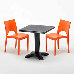 Avis Grand Soleil Table et 2 chaises colorées polypropylen