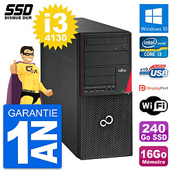 PC Tour Fujitsu Esprimo P720 Intel i3-4130 RAM 16Go SSD 240Go Windows 10 Wifi · Occasion 