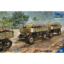 German Hf.7 steel field wagen (trailer) with resin parts (Dual pack) - 1:35e - Riich Models