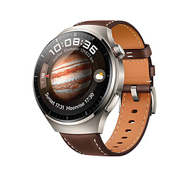 Huawei Watch 4 Pro Classic en Titane et bracelet en Cuir Marron (Dark Brown) Medes-L19L