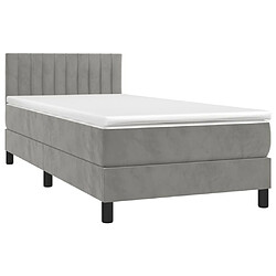 Avis Sommier à lattes,Cadre à lattes de lit et matelas et LED pour Adulte Gris clair 80x200cm -MN42817