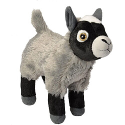 Wild Republic peluche chèvre de 20 cm gris noir blanc 