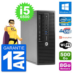 PC HP ProDesk 400 G3 SFF Intel i5-6500 RAM 8Go Disque Dur 500Go Windows 10 Wifi · Occasion 