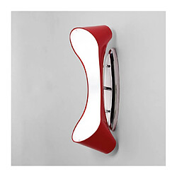 Luminaire Center Applique murale Ora 2 Ampoules E27, rouge brillant/arylique blanc/chrome poli