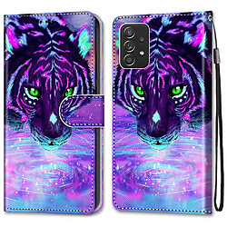 Etui en PU avec support A35 tigre eau potable pour votre Samsung Galaxy A53 5G