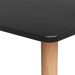 Avis vidaXL Table de bar Noir 120x60x105 cm