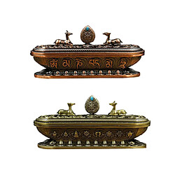 Brûleur à encens support encens antique 2Pcs Tibétian Bruleur Encens Support Porte Incense Décoratif D?éoration Objet Antique